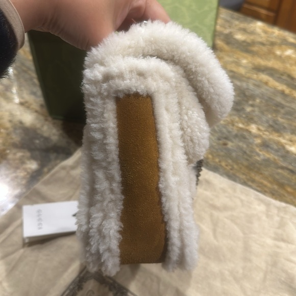 NWT Authentic Gucci suede shearling Dionysus small bag - Picture 8 of 9